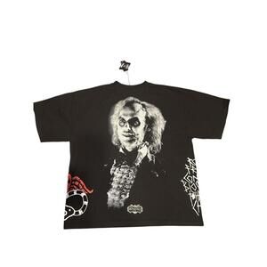 Civil Regime Black Graphic T-Shirt with Character Print